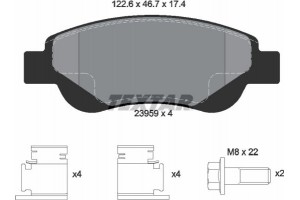 Textar Σετ τακάκια, Δισκόφρενα - 2395901