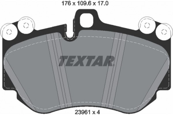 Textar Σετ τακάκια, Δισκόφρενα - 2396101