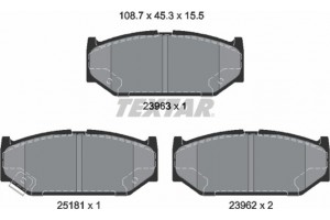 Textar Σετ τακάκια, Δισκόφρενα - 2396302