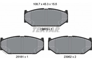 Textar Σετ τακάκια, Δισκόφρενα - 2396302