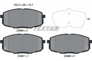 Textar Σετ τακάκια, Δισκόφρενα - 2396601
