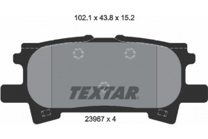 Textar Σετ τακάκια, Δισκόφρενα - 2396701