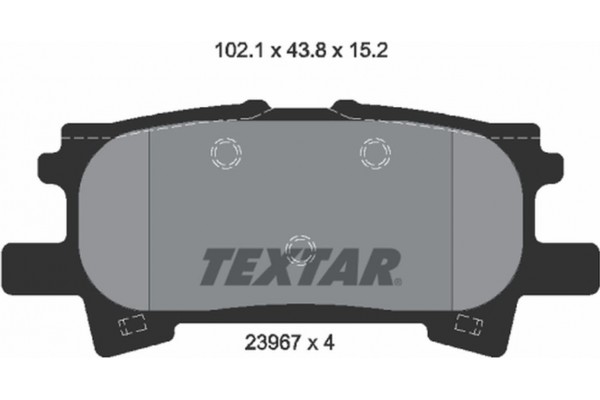 Textar Σετ τακάκια, Δισκόφρενα - 2396701