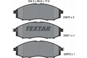 Textar Σετ τακάκια, Δισκόφρενα - 2397001