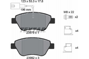 Textar Σετ τακάκια, Δισκόφρενα - 2397903