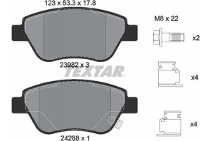 Textar Σετ τακάκια, Δισκόφρενα - 2398202