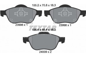 Textar Σετ τακάκια, Δισκόφρενα - 2399601