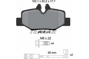 Textar Σετ τακάκια, Δισκόφρενα - 2400801