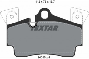 Textar Σετ τακάκια, Δισκόφρενα - 2401001