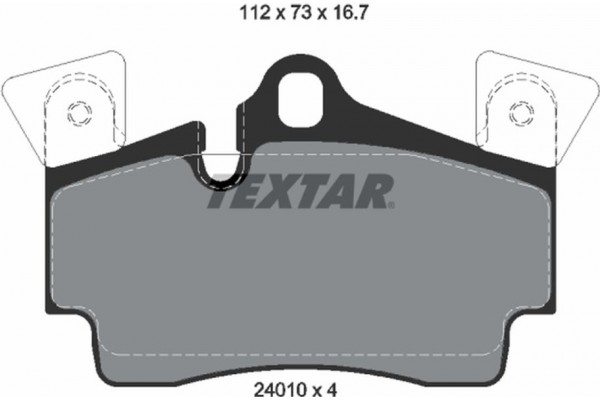 Textar Σετ τακάκια, Δισκόφρενα - 2401001