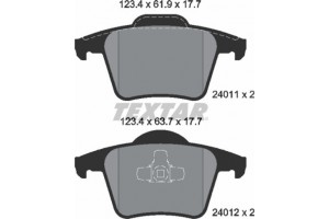 Textar Σετ τακάκια, Δισκόφρενα - 2401101