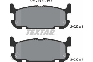 Textar Σετ τακάκια, Δισκόφρενα - 2402901
