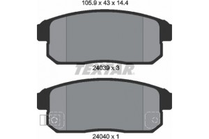 Textar Σετ τακάκια, Δισκόφρενα - 2403901