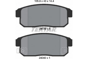 Textar Σετ τακάκια, Δισκόφρενα - 2403901