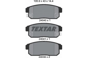 Textar Σετ τακάκια, Δισκόφρενα - 2404001