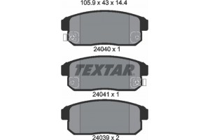 Textar Σετ τακάκια, Δισκόφρενα - 2404001