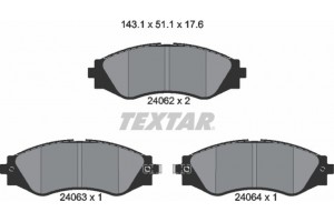 Textar Σετ τακάκια, Δισκόφρενα - 2406201