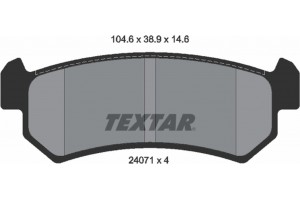 Textar Σετ τακάκια, Δισκόφρενα - 2407101