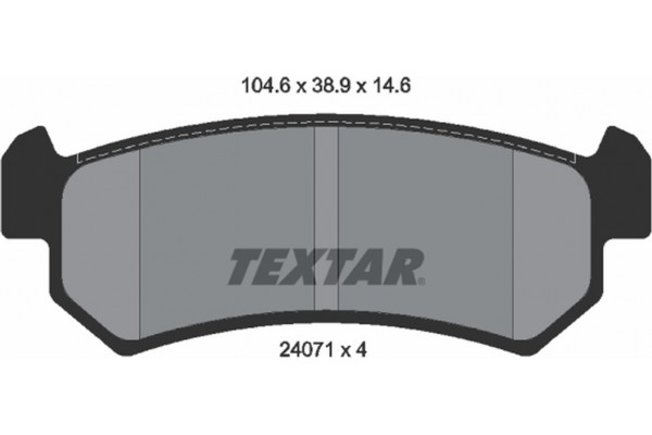 Textar Σετ τακάκια, Δισκόφρενα - 2407101