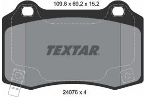 Textar Σετ τακάκια, Δισκόφρενα - 2407601