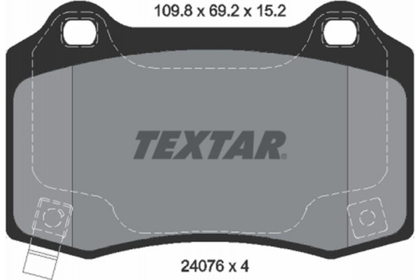 Textar Σετ τακάκια, Δισκόφρενα - 2407601 Textar Σετ τακάκια, Δισκόφρενα - 2407601
