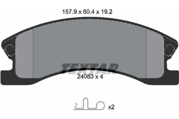 Textar Σετ τακάκια, Δισκόφρενα - 2408301