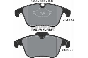 Textar Σετ τακάκια, Δισκόφρενα - 2408401