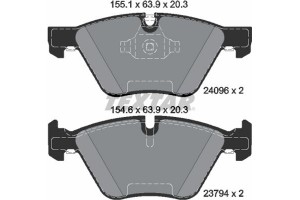 Textar Σετ τακάκια, Δισκόφρενα - 2409601