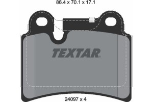 Textar Σετ τακάκια, Δισκόφρενα - 2409701