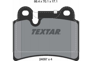 Textar Σετ τακάκια, Δισκόφρενα - 2409701