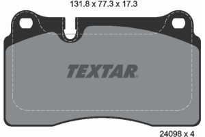 Textar Σετ τακάκια, Δισκόφρενα - 2409801