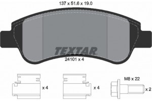 Textar Σετ τακάκια, Δισκόφρενα - 2410101