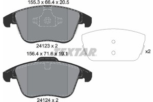 Textar Σετ τακάκια, Δισκόφρενα - 2412305