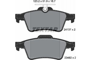 Textar Σετ τακάκια, Δισκόφρενα - 2413701