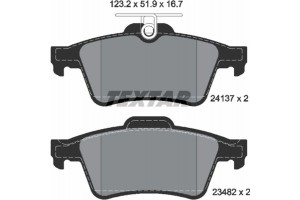 Textar Σετ τακάκια, Δισκόφρενα - 2413701