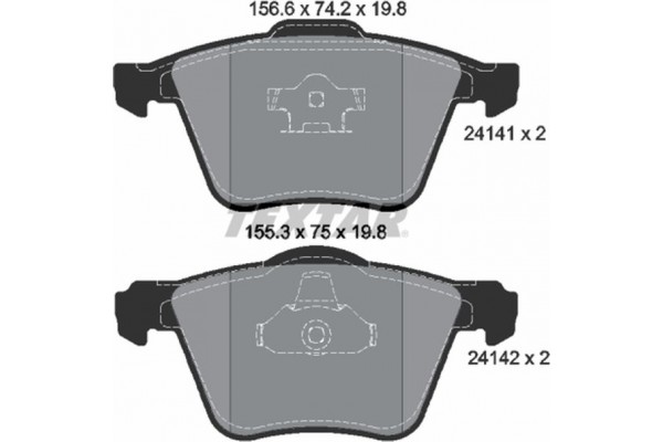 Textar Σετ τακάκια, Δισκόφρενα - 2414101 Textar Σετ τακάκια, Δισκόφρενα - 2414101
