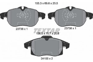 Textar Σετ τακάκια, Δισκόφρενα - 2415501