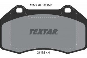 Textar Σετ τακάκια, Δισκόφρενα - 2416201