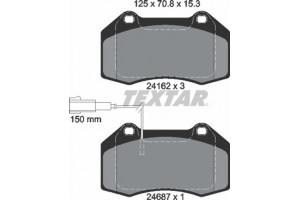Textar Σετ τακάκια, Δισκόφρενα - 2416202