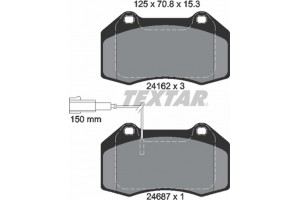 Textar Σετ τακάκια, Δισκόφρενα - 2416202