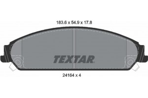 Textar Σετ τακάκια, Δισκόφρενα - 2416401