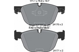 Textar Σετ τακάκια, Δισκόφρενα - 2417001