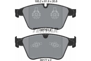 Textar Σετ τακάκια, Δισκόφρενα - 2417601