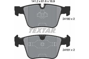 Textar Σετ τακάκια, Δισκόφρενα - 2418001