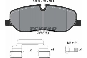 Textar Σετ τακάκια, Δισκόφρενα - 2419101