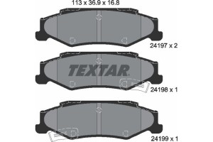 Textar Σετ τακάκια, Δισκόφρενα - 2419701