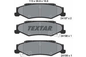 Textar Σετ τακάκια, Δισκόφρενα - 2419701