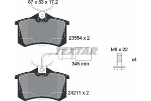 Textar Σετ τακάκια, Δισκόφρενα - 2421101