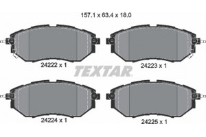 Textar Σετ τακάκια, Δισκόφρενα - 2422201