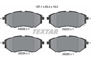Textar Σετ τακάκια, Δισκόφρενα - 2422201
